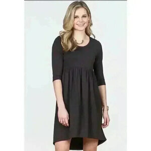 Matilda Jane Discovery Knit Dress Black Medium 3/4 Sleeves